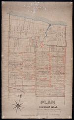 Plan of Township No. 45. Copied from Plan furnished by Proprietors, and amended and corrected from Surveys by J. C. Underhay L. S., by Thos. MacKinlay