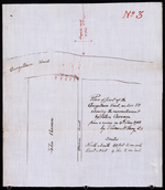 Plan of part of the Georgetown Road on Lot 51 showing the encrouchment by John Curran from a survey om 4th June 1908 by Thomas W May L.S>